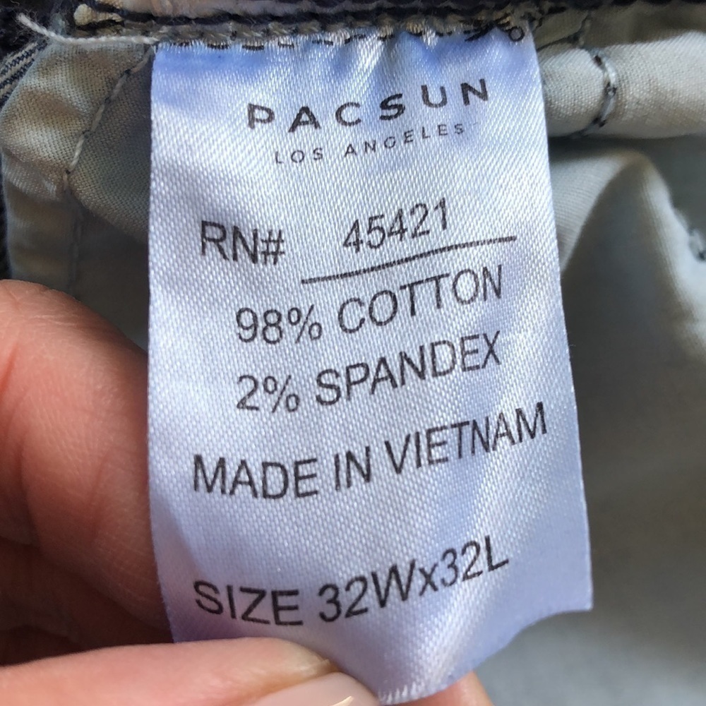 Pacsun Stacked Skinny zip jeans size 32 X 32 - Picture 9 of 10